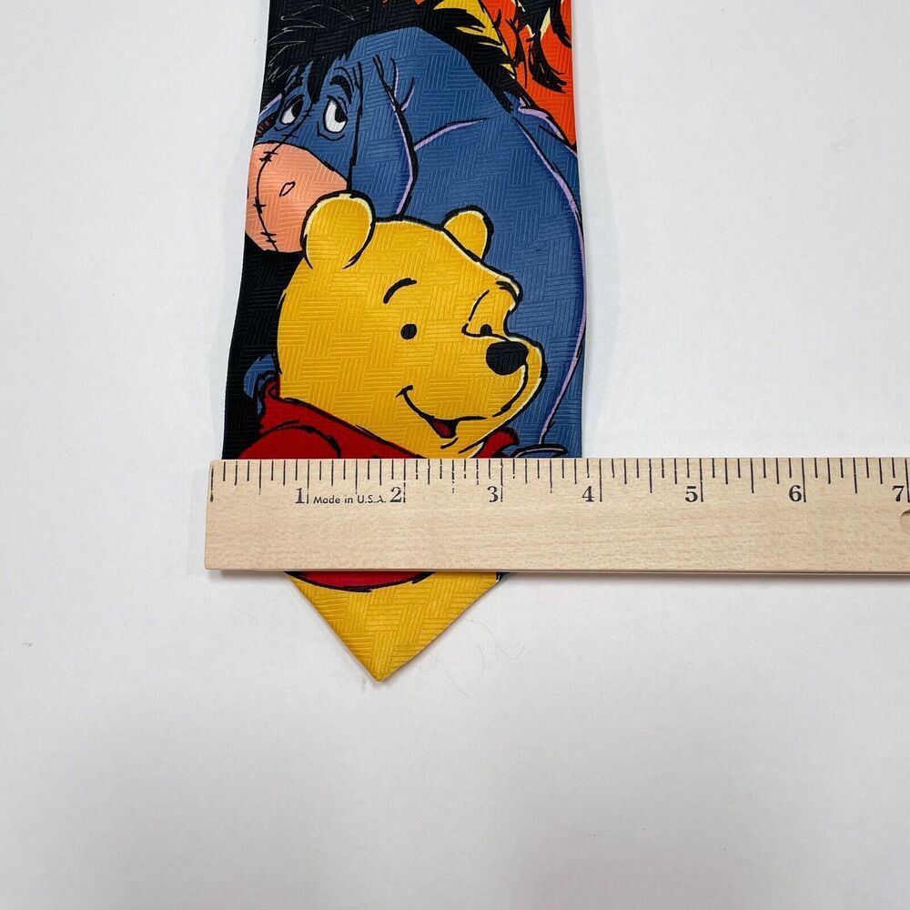 Disney‎ Winnie The Pooh Tie Black Tigger Eeyore Novelty Cartoon Children’s Book - Picture 5 of 5